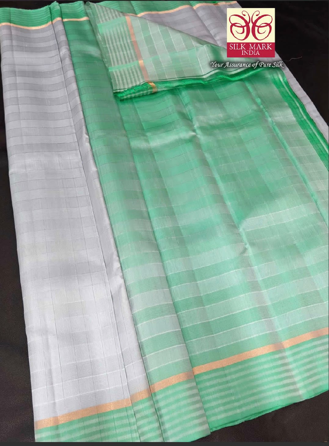 One and Half Warp Soft Silk Sarees Zari Butta All Over Saree With Rich Zari Pallu - FP45KuSoft