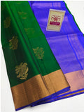 One and Half Warp Soft Silk Sarees Zari Butta All Over Saree With Rich Zari Pallu - FP51Soft